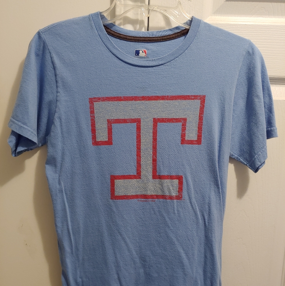 Texas Rangers Powder Blue MLB T-Shirt Size Small